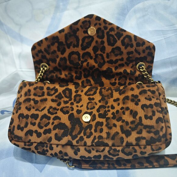 Saint Laurent Leopard Print Shoulder Bag - Picture 2 of 8